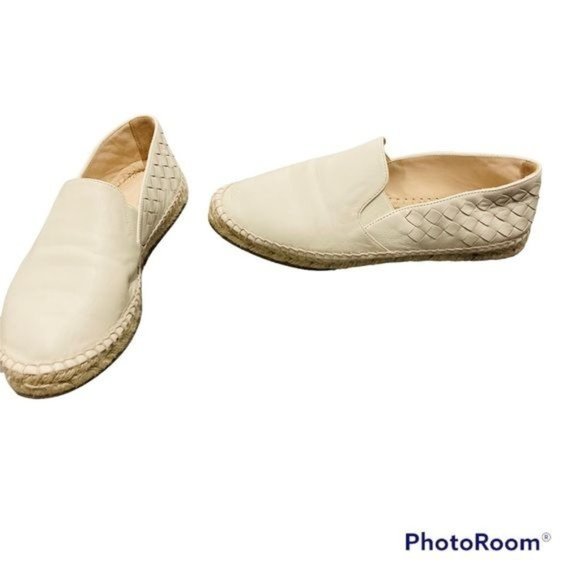 Bottega Veneta Shoes - Bottega Veneta Gala Intrecciato Cream White Espadrilles  Size 5.5